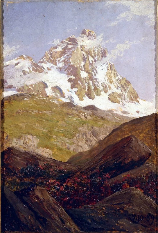 Veduta del monte Cervino - Accademia Carrara, Bergamo